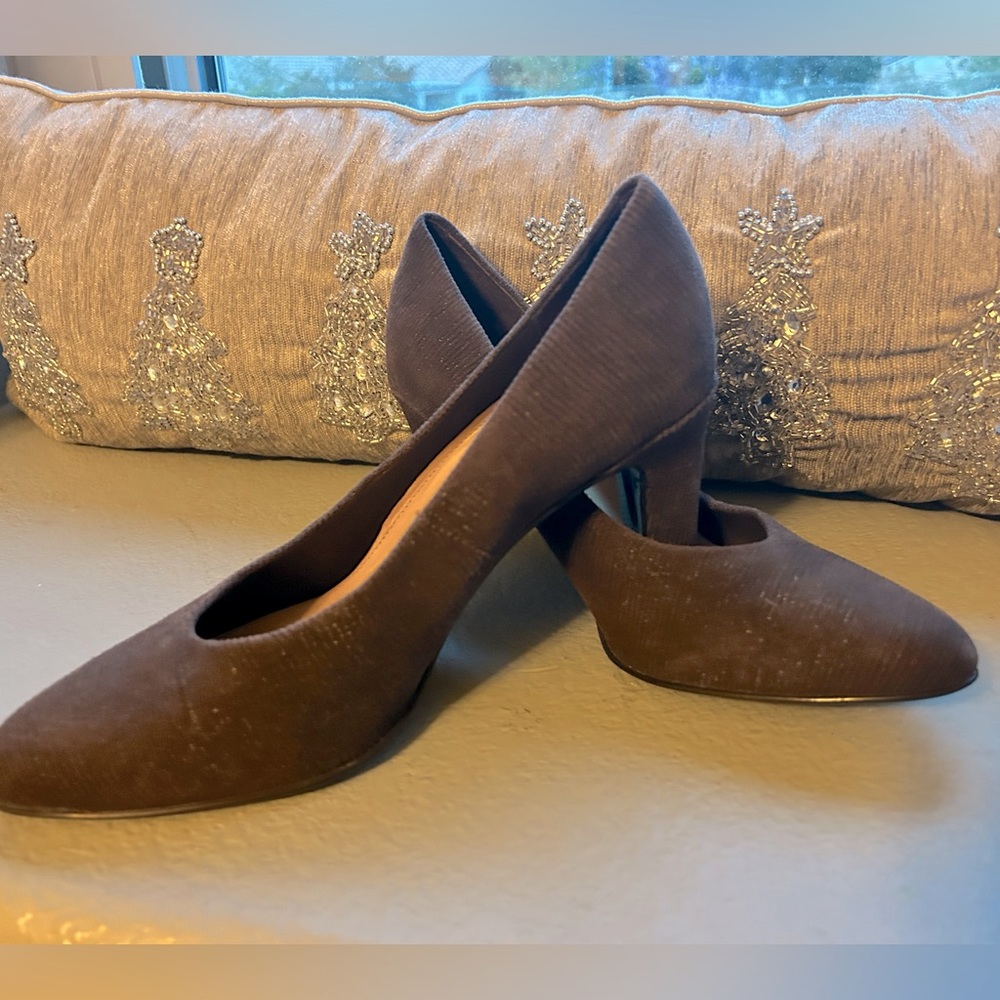 Nurture Paidyn Women’s Brown Leather Textured Heels - Sz 9 NWOT
